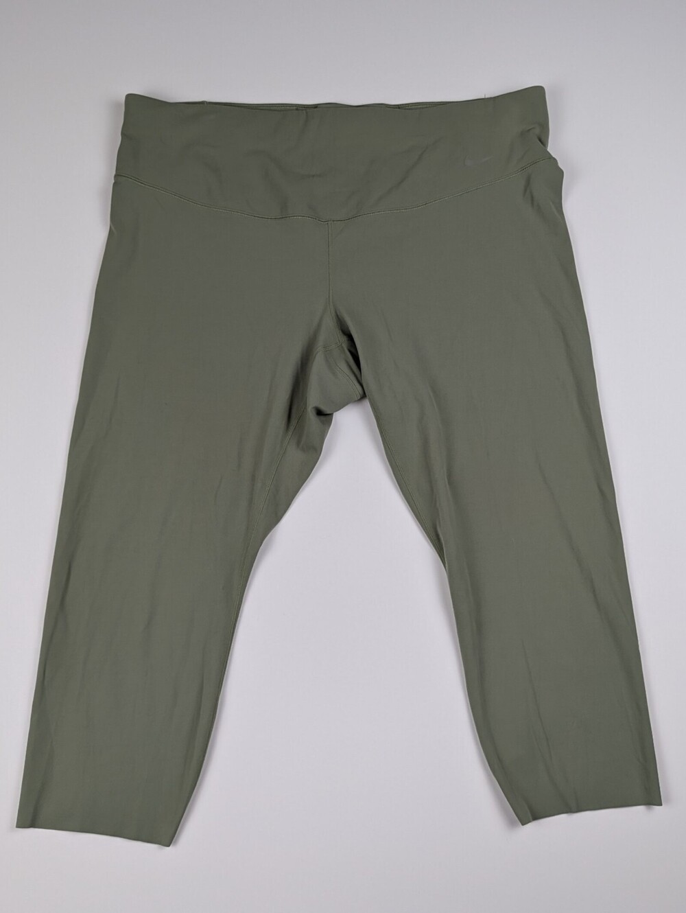 Nike Zenvy Dri-FIT Cropped Leggings 1X Olive Green Gymcore Pilates Princess
